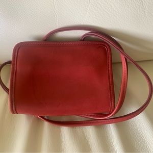 Vintage Coach Disco Swing Bag in Red